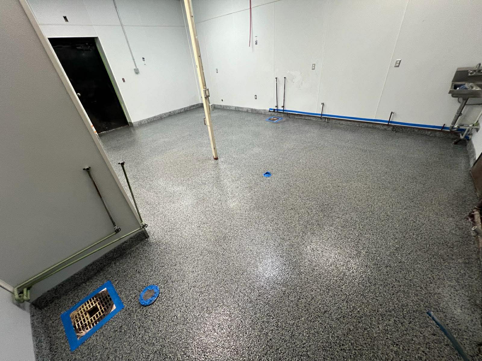 Basement after epoxy coating Raleigh