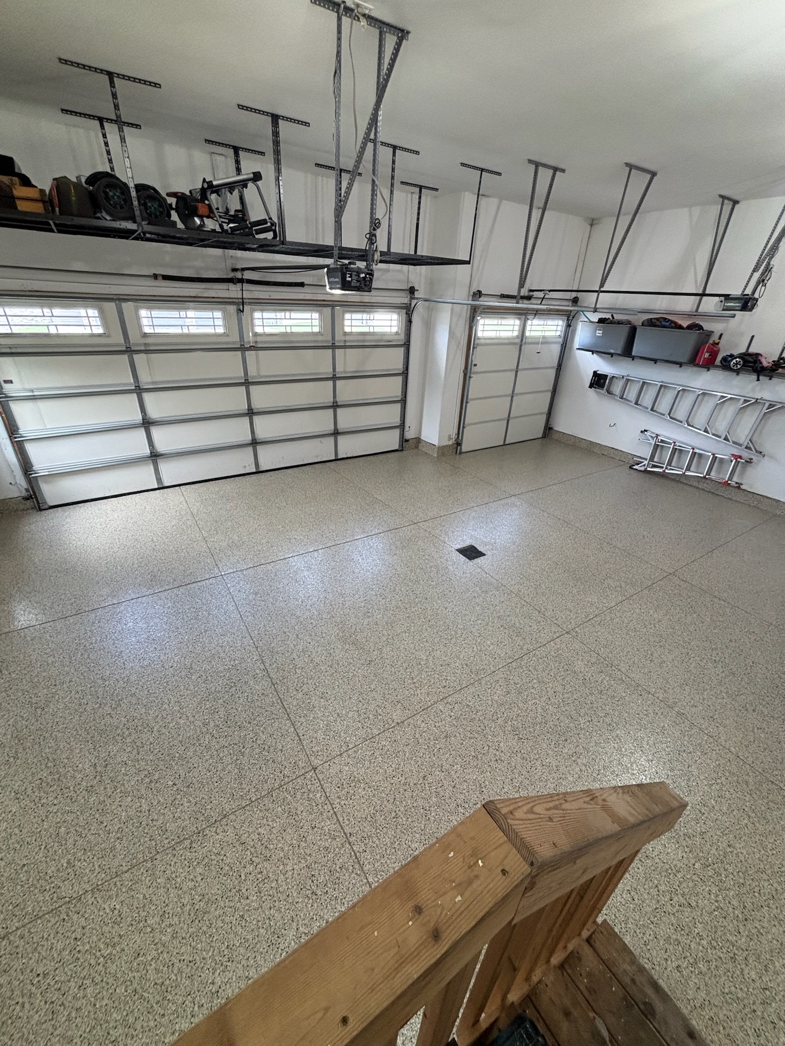 Garage floor coating Raleigh completed project
